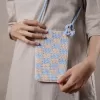 túi móc len đựng điện thoại peony, phụ kiện nhỏ gọn và tiện lợi. nhiều lựa chọn màu sắc, thiết kế bắt mắt, sản phẩm chắc chắn