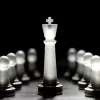 lumina chess, monochrome version - maztermind, strategy game, monochrome chess set, beautifully designed chess