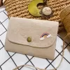 hand-embroidered linen fabric wallet, adorable hand-embroidered pattern, 3 convenient compartments, lovely handmade accessory