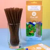 coffee straws, made from natural ingredients, natural color, gentle fragrance, safe to use, environmentally protective product