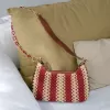spring macramé bag, sturdy cotton fiber material, bright colors, suitable for outings or dates, gift for friends