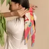 khăn lụa bạch mã, khăn lụa màu sặc sỡ, khăn lụa co giãn ít, khăn bandana, khăn lụa buộc làm áo, khăn buộc tóc lụa