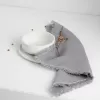 khăn ăn “tĩnh”, chất liệu linen, phong cách tối giản và mộc mạc, trang trí bàn ăn thêm sang trong, độ bền cao, có thể sử dụng lâu dài