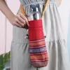túi thổ cẩm đựng chai nước, hoạ tiết đặc trưng vùng tây bắc, dệt thủ công tỉ mỉ, thiết kế nhỏ gọn và tiện lợi, dễ dàng mang theo