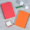 colorful memo notebook, monochrome design, many color options, good paper material, lined paper, quality notebook