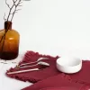 khăn lót đĩa “kiều”, thiết kế bèo nhún mới lạ, phong cách hiện đại, chất liệu linen cao cấp, dễ dàng giặt sạch, điểm nhấn tươi tắn