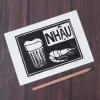 “nhau”, woodcut artprint, vietnamese culture, environmentally friendly materials, decorative art