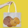 lotus-leaf jute bags, sturdy and durable material, beautiful lotus pattern, spacious storage compartment, exquisite handmade product