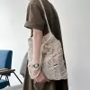 “mi goi” crochet bag, simple design, youthful style, handcrafted yarn bag, durable len cotton material, neutral colors