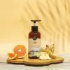 orange ginger castile liquid soap, liquid soap, castile soap, antibacterial soap, cleanse skin, natural essential oils