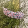 floral fabric headband, cute pattern, bright colors, vintage style, a gift for gentle and feminine girls