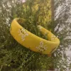 floral fabric headband, cute pattern, bright colors, vintage style, a gift for gentle and feminine girls