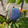 button hair tie, random color, various patterns, durable material, unique large round button design, handmade items