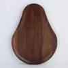 wooden avocado-shaped plate, resistant to insects, safe to use, unique design, cute decorative tray, handcrafted product