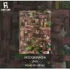 hodgkinasia, hand drawn abstract painting, harmonious and delicate colors, geometric patterns, profound artwork