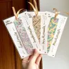 thẻ đánh dấu sách thủ công từ thuỷ ấn hoạ, chất liệu bìa cứng chất lượng cao, nghệ thuật thuỷ ấn hoạ ấn tượng, hoa văn cẩm thạch bắt mắt