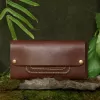 dragonfly wallet, unique long design, practicality, handcrafted production, stylish leather wallet, diverse strap designs
