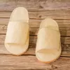 open toe loofah slippers, sweat absorbing sandals, handmade pumpkin fiber sandals, unisex pumpkin fiber sandals, indoor wearing sandals