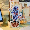 round cactus, diy mosaic art kit, made in bat trang, vietnam (for children ages 5 and up), durable and vibrant colors