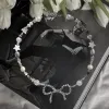 dây chuyền silver bow, mặt dây chuyền hình nơ đáng yêu, phụ kiện xinh xắn, phong cách ngọt ngào và đáng yêu, quà tặng cho cô nàng điệu đà