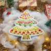 christmas snowy tree diy mosaic kit for kids, interesting toy, creative toy, decorative item, christmas gift