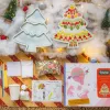 christmas snowy tree diy mosaic kit for kids, interesting toy, creative toy, decorative item, christmas gift
