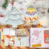 kitty christmas tree diy mosaic kit for kids, christmas tree toy, decorative kitty tree, gift for children