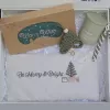 name embroidered herbal eye pillow, linen eye compress pillow, hot and cold eye compress, sleep-inducing eye compress