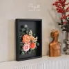 Handmade Paper Flower Painting - Secret Garden MAYPAPERFLOWER 30x40cm Wooden Frame