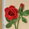 Paper Flower Painting, Red Roses  MAYPAPERFLOWER Wooden Frame of 15 x 20cm