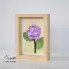 Tranh Hoa Giấy Handmade Trang Trí - Hoa Cẩm Tú Cầu MAYPAPERFLOWER Khung Tranh Gỗ Size 15 x 20cm
