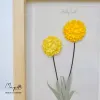 Paper Flower Painting, Billy Ball  MAYPAPERFLOWER Wooden Frame of 15 x 20cm