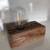 Đèn Trang Trí Bằng GỗLũa Vintage Kèm Cắm Bút, Mã La-1016 - P Decor