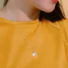 conical hat silver necklace, traditional beauty, vintage necklace, lady style, distinctly vietnamese imagery