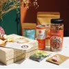 Cheerful Gift Box, Nutritious Snack And Kombucha Gift Set, Healthy Afternoon Snack, Meaningful Gifts, Eco-Friendly Bamboo Gift Box