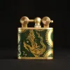 The Classic Green Hand-Drawn Leather Lighter - Ly Dynasty Dragon Art is the perfect choice for those seeking a distinctive and culturally rich accessory.  Featuring the iconic Ly Dynasty dragon, this lighter embodies both the pride and power of the Vietna