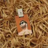 Hand-Drawn Leather Keychain, Custom Designs, Personalized Name Engraving, Premium Leather Keychains, Unique Gifts