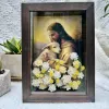 Handmade Catholic Paper Flower Painting, Size A5, Honoring Sacred Beauty, Catholic Floral Art, Paper Flower Art, Church Decoration, Thoughtful Gifts