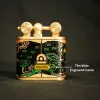 Monkey Admiring The View Hand-Drawn Leather Lighter,  Personalized Engraved Lighters, A Symbol Sharpness And Insight, 12 Chinese Zodiacs, Personalized Gifts