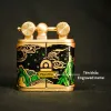 Mighty Ox On The Vast Land Hand-Drawn Leather Lighter, Personalized Engraved Lighters, Art Lighters, Handmade Lighters, Unique Gifts, Personalized Gifts