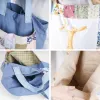 Túi Tote Vải Thêu Thủ Công, Túi Tote Nữ Handmade, Túi Xách Thêu Tay Phong Cách Nhẹ Nhàng Trẻ Trung