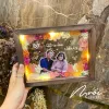 Personalized Photo And Pressed Flower Frame (Max 2 Photos), Handcrafted Keepsake Frames, Thoughtful Gift Frame, Personalized Present Idea, Unique Gift