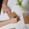 Lavender Kraft Card, Unique Way To Express Love, Complete With Envelope, Classic Design, Gratitude Cards, Celebration Cards, Handmade Cards