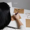 Lavender Kraft Card, Unique Way To Express Love, Complete With Envelope, Classic Design, Gratitude Cards, Celebration Cards, Handmade Cards