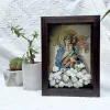 Handmade Catholic Paper Flower Painting, Size A5, Honoring Sacred Beauty, Catholic Floral Art, Paper Flower Art, Church Decoration, Thoughtful Gifts