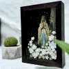 Handmade Catholic Paper Flower Painting, Size A5, Honoring Sacred Beauty, Catholic Floral Art, Paper Flower Art, Church Decoration, Thoughtful Gifts