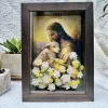 Handmade Catholic Paper Flower Painting, Size A5, Honoring Sacred Beauty, Catholic Floral Art, Paper Flower Art, Church Decoration, Thoughtful Gifts