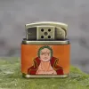 Personalized Engraved One Piece Lighter, Anime Fan Accessories, Hand Painted Leather-Bound Lighter, Personalized Lighter, Cartoon Lighter