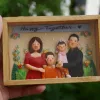 Tranh Đất Sét Theo Yêu Cầu, Cỡ Nhỏ, Ảnh Người Và Thông Điệp Tự Chọn, Tối Đa 4 Người, Tranh Đất Sét Cá Nhân Hóa, Quà Tặng Cá Nhân Hóa, Quà Cưới