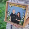 Couple Clay Art, 25cm, Personalized Photo And Message, Custom Clay Painting, Cute Portrait, Personalized Gift, Wedding Gift, Birthday Gift